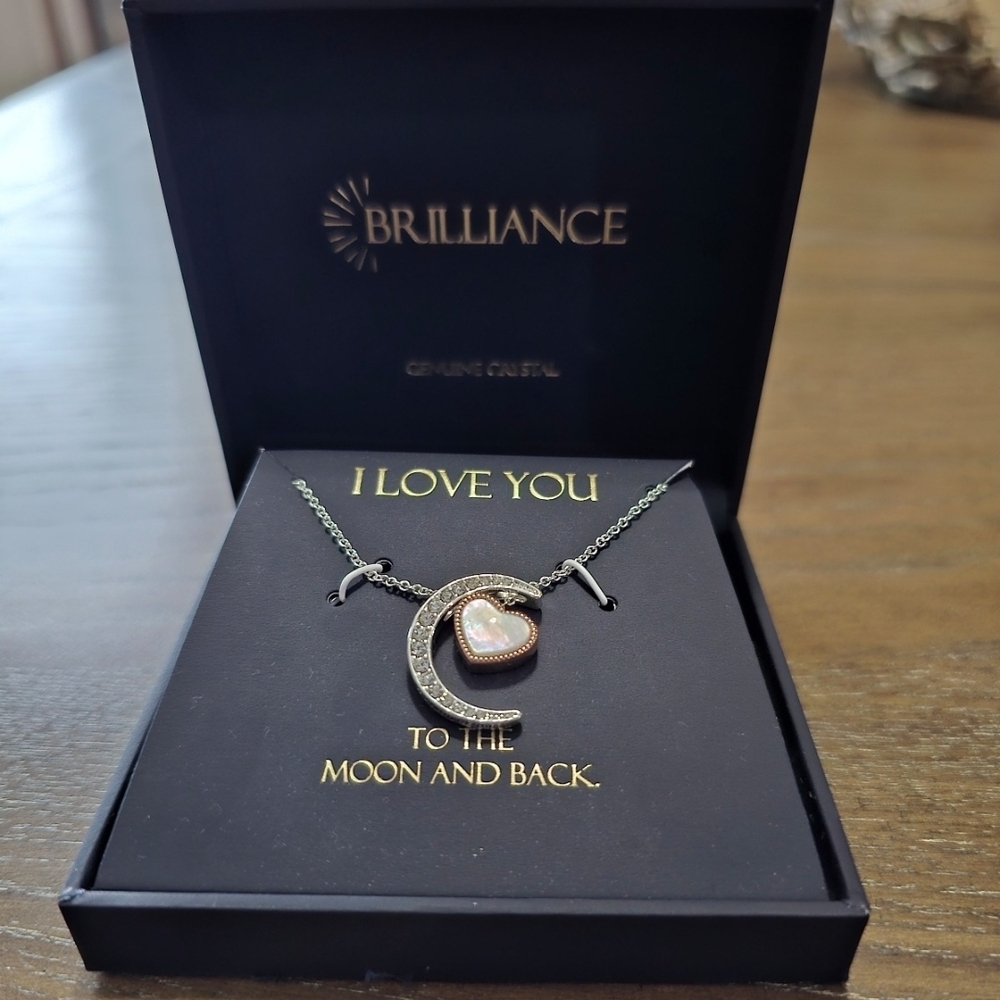 Silver and Gold Heart Necklace